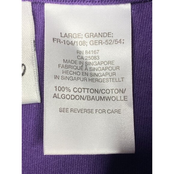 Vintage Disney Store Large Purple Long Sleeve Eeyore Piglet Tee - Picture 4 of 9